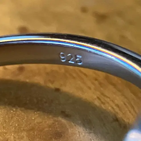 London Blue Topaz Sleeping Beauty Turquoise Sterling Silver Ring Size 9