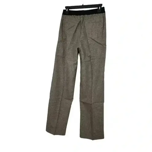 Thakoon NWT Houndstooth Wide Leg Pants Women’s 2 | Smocked Waist Check Trousers