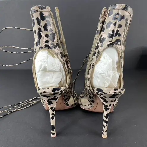 Sophia Webster Lacey Sketch Camo Strappy Heels Size 39M