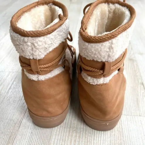 JustFab 𝅺 Londin Cold Weather Boot | Cognac Size 7.5‎