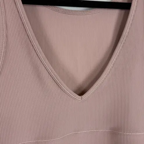 Lululemon  Power Pivot Ribbed Tank in Clay Pink Size 8
