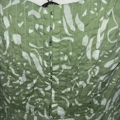 Lost + Wander Green Spaghetti Strap Maxi Sundress for Wedding Guest