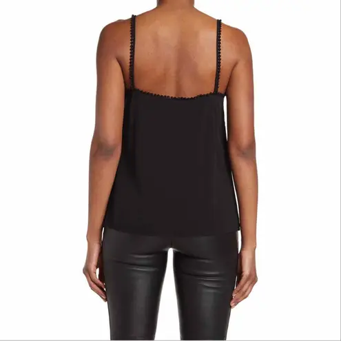 Alexander McQueen Lace Trim Silk Camisole in Black, Size 38, NWT