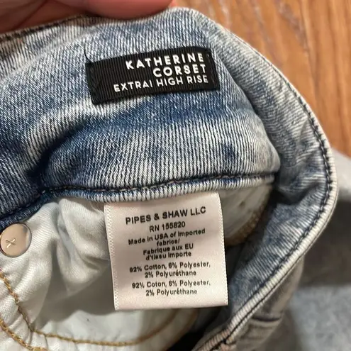 Veronica Beard Katherine Corset extra high rise skinny jeans 28