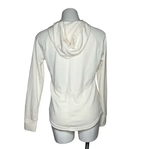 Mountain Hardwear Hoodie Cream Color Base Layer Thumb Holes Womens Size Medium