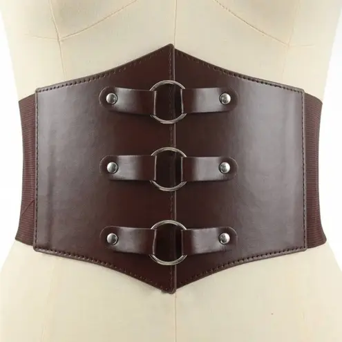 Brown O Ring Corset Belt New