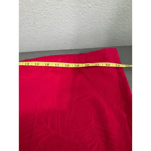 Westbound Woman Red Jacquard Rayon Pull-On Pants 16W