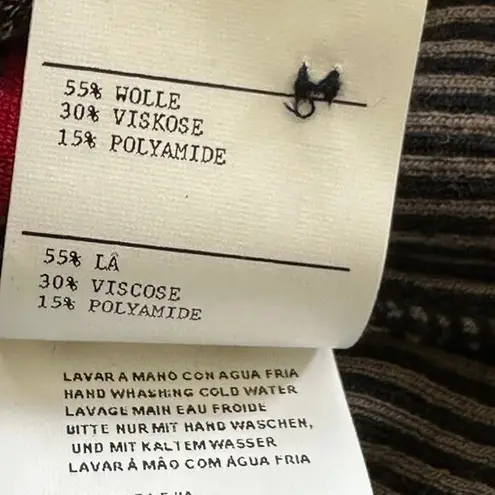 Anthropologie AldoMartins 12 Cardigan Sweater Wool Blend Snakeskin print Brown