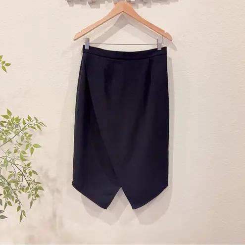 Tahari Black Pencil Above the Knee Mini Skirt Size 6 NWT Perfect for Work Office