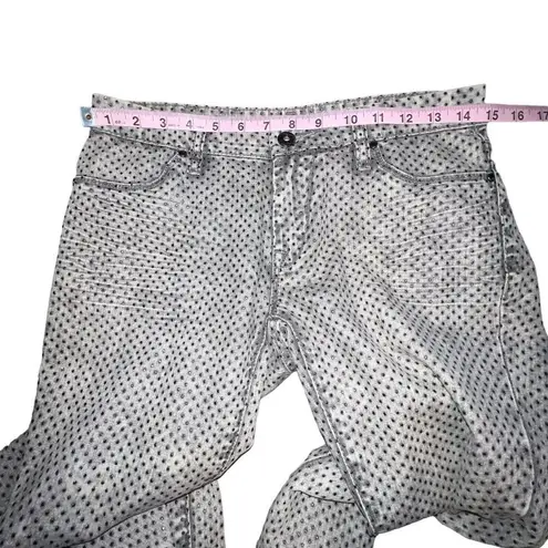 BLANKNYC WOMEN GRAY ACID WASH JEANS WITH BLACK RHINESTONES STYLE 27Q