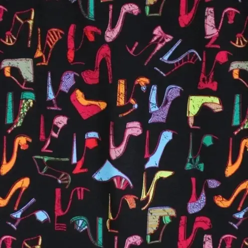 LuLaRoe  Cassie Pencil Skirt Size XS Shoes High Heel Stiletto Chic Fun Print