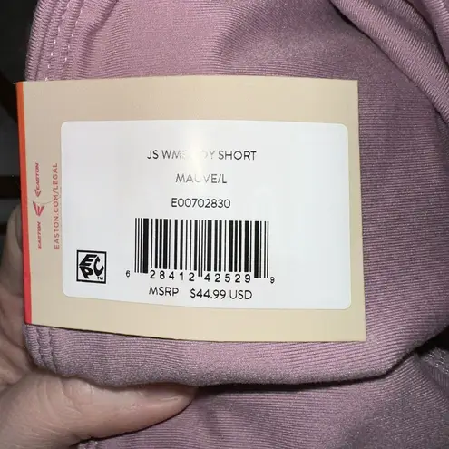 Easton Women's Jen Schro Softball Shorts Mauve Size Large NWT Pink