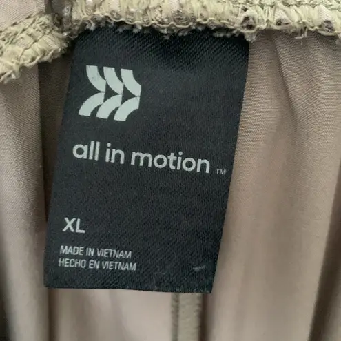 All In Motion  Brown Taupe Activewear Pants Size XL EUC #DS-1544