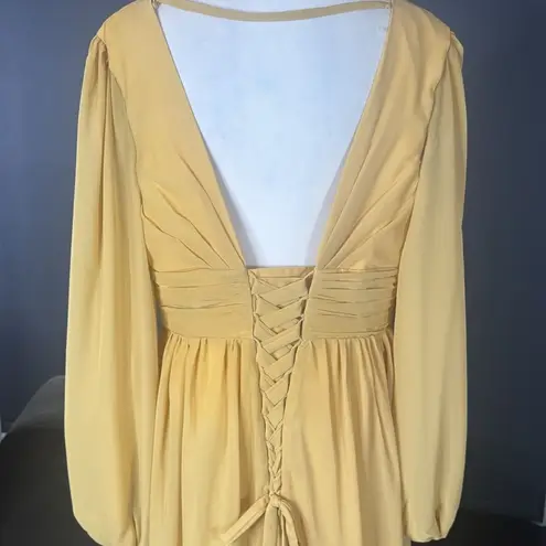 Women’s Full Length Long Sleeve Chiffon V