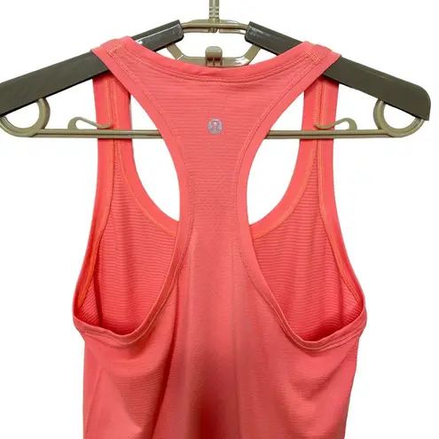 Lululemon  Swiftly Tech Racerback In Heathered Neon Pink Lightweight Run Size 4