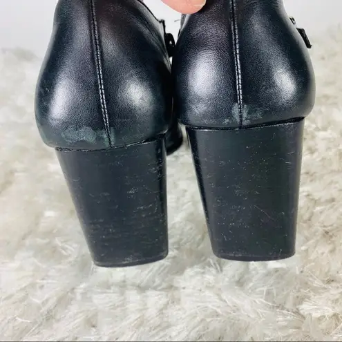 Apostrophe 90s Black Square Toe Bootie Sz 8 Brand