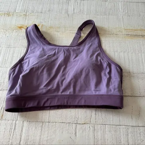 Fair Harbor the Corliss Sports Bra size Large in Purple Racerback Activewear