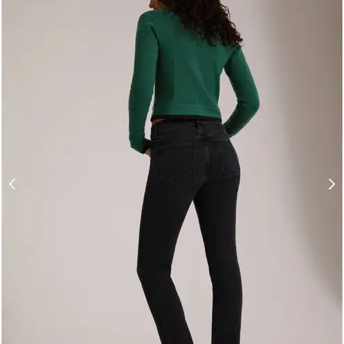 Favorite Daughter Size 23 Erin High Rise Slim Straight in Boulder Wash Black