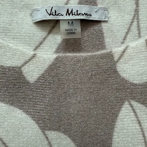 Vila Milano taupe/ white sweater sz M