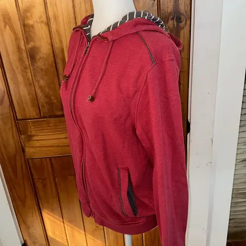 Banana Republic  red zip up hoodie size M