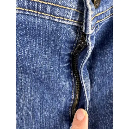 Chico's Chico’s Size 3 Regular Blue Denim Stretch Jeans Mid-Rise Straight Leg