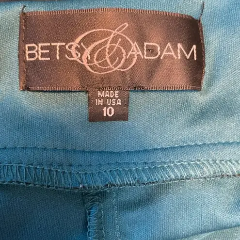 Betsy and Adam Vintage 2000's Y2k Ombre Glitter Draped Evening Formal Gown Medium