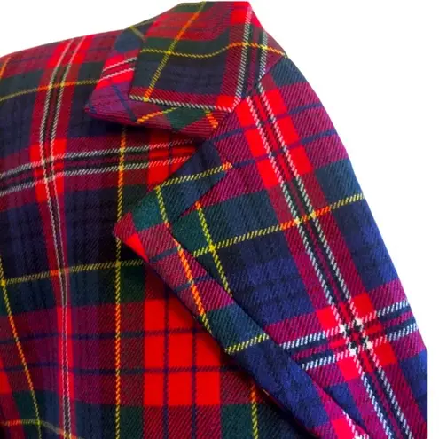 Peter Nygard Vintage Nygard Petite Wool Plaid Blazer Sz 6”