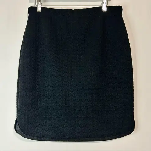 Max Studio  Women’s Textured Knit Stretch Slim Fit Pencil Skirt Black Medium EUC