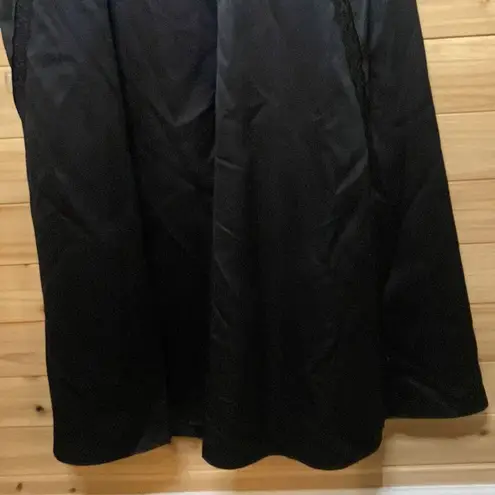 Vintage Morgan & Co Size 9/10 Satin Prom Dress Black