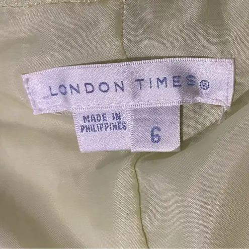 London Times Pistachio Light Green Dress