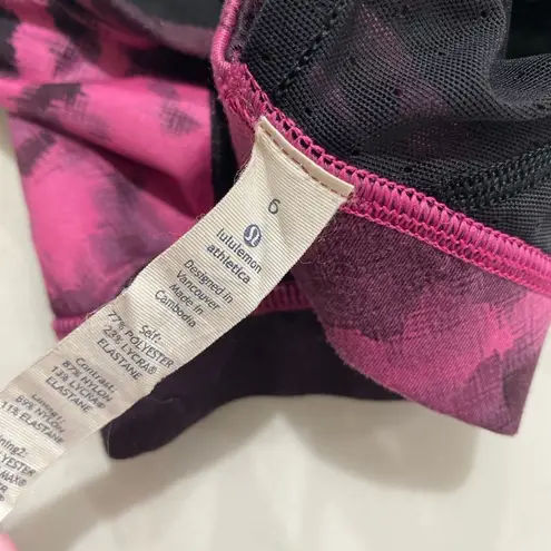 Lululemon  Sweaty Endeavor Sports Bra Blooming Pixie size 6