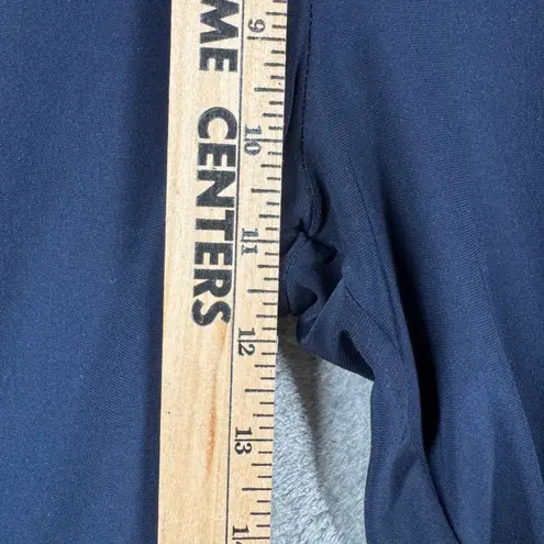 Sympli Crop Pant Minimalist Lagenlook Slinky Stretch Travel Quiet Luxury Comfort Blue Size 14