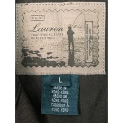 Vintage Ralph Lauren Jacket Maine Fly Fishing Utility Jacket Hunter Green Size L Size L