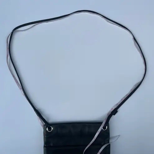 Margot Kari Mini Square Crossbody in Soft Black Leather Minimalist Classic