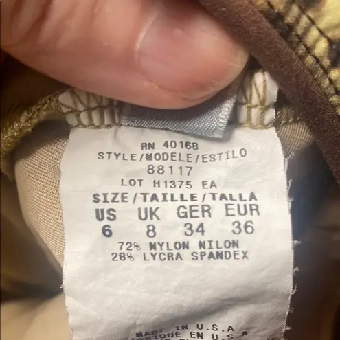 Magicsuit Brown and Tan Leopard Print One Piece Swimsuit Size 6