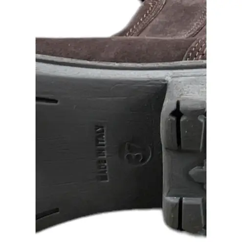 Elena Boots Made In Italy Size 37 with fur on top Brown