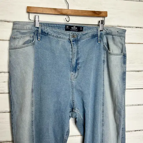 Hollister  Ultra High Rise Dad Jean Two Tone Denim Size 34 /19R