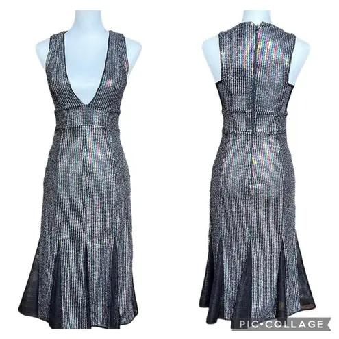 NBD Revolve X by  NWT Cheryl Temples Rainbow Bright Sequin Party Dress Size XS