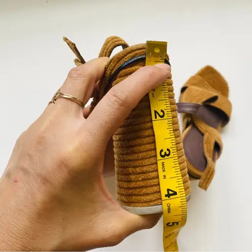 Rachel Comey brown corduroy heel sandals