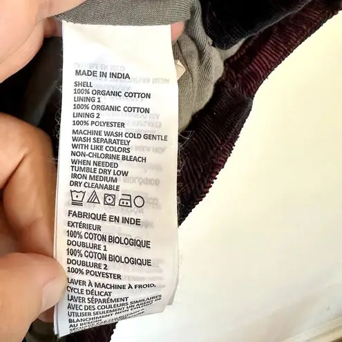 prAna NWT Porter Park Corduroy Flannel in Nautical - Size Extra Small