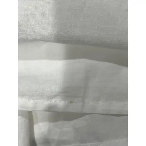 Elan Women's Dress Knit Tank Top White Tiered Maxi Dress Size M Medium