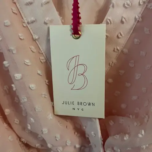 FINAL PRICE NWT Juliana Blush Swiss Dot Blouse Pink Size 2
