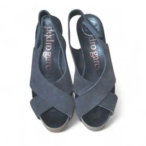 Pedro García Slingback Heels – Designer Dress Shoes, Elegant & Minimalist Black Size 9