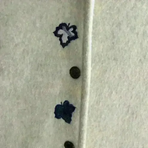 Vintage Teddi Fleece Jacket Fall Leaves & Landscape Embroidery Size Petite Large Brown - Image 2