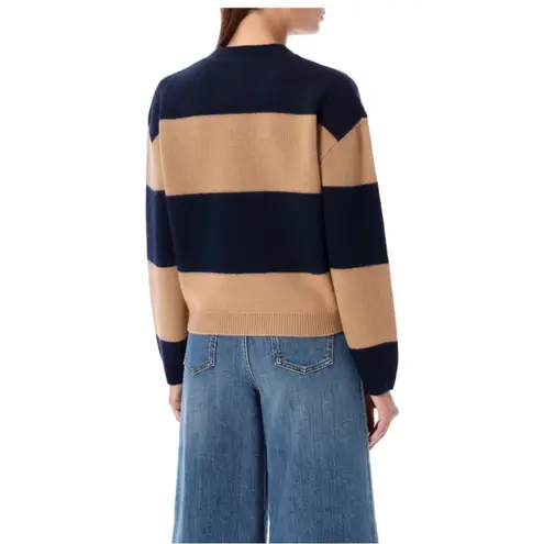 A.P.C. Penny Knit Sweater | Horizontal Stripes Parisian Chic medium Black