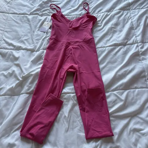 NWT Target JOY LAB HOT Pink Full Body Jumpsuit Jumper Womans Size XS Yoga Gym