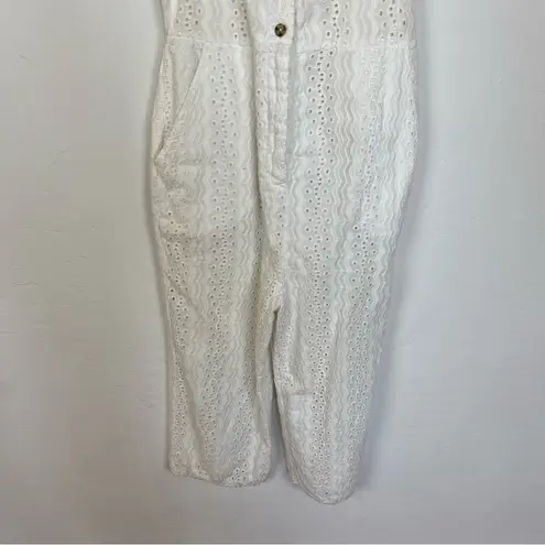 Whistles White Valerie Broderie Jumpsuit Size 2