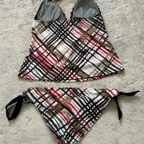 Hurley 2piece Geometric Tankini swimwear Size L