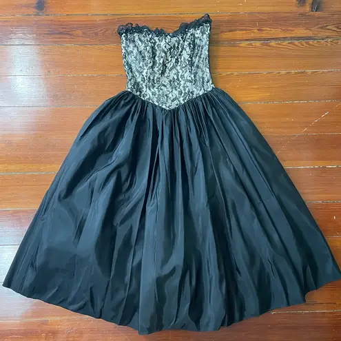 Gunne Sax Vntg  Lace Corset Style Sweetheart Strapless Gown Vntg 11/Current 6❤️