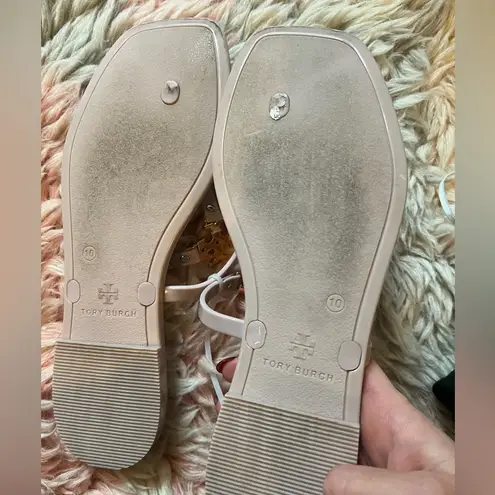 Tory Burch  Roxanne Jelly Sandal Meadowsweet Gold Flip Flop shoes size 10